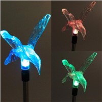 SOLLED Color Changing LED Solar Lights Waterproof Outdoor Bird Lawn Lamps Solar Powered LED Path Light For Garden Yard