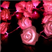 5m 40 LEDs Rose Flower Fairy String Lights Led Light String For Wedding Holiday Christmas Decoration Lighting Strings