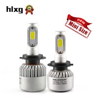 hlxg H1 H7 LED H11 H8 HB3 HB4 12V 50W 8000lm Auto Car Headlights Front Fog Light Bulb Automobiles Headlamp 6500K Car Lighting