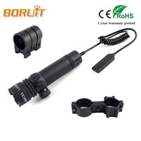 BORUIT Tactical Rifle Red Dot Laser Sight Flashlight With Mount/Press Switch Hunting Rifle Scope Light Adjustable With Gun Mount