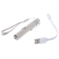 3 in 1 Multifunction LED Laser Light Infrared USB Rechargeable UV Torch Pen Flashlight Lamp L22