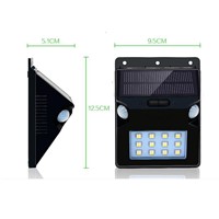 MUQGEW New 12 LED Solar Power PIR Motion Sensor Wall Light Waterproof Garden Lamp High Quality 11.11 Limited Promotion