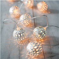 New Arrival  10 LED Outdoor String Lights  Ball Fairy Lantern Solar Lamp For Christmas Garden Home Decoration