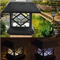 FREEJOY LED Solar Fence Post Cap Lights Outdoor Garden Solar Post Deck Cap Auto Sensor Light Landscape Lamp