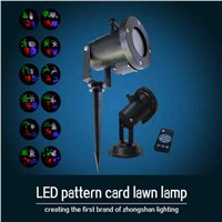 LED12 card lawn light (with remote control) Christmas lights, family projection lights