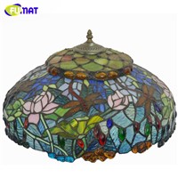 FUMAT European Dragonfly shade Table Lamp High Quality Tiffany Table Lights For Living Room Bedside Stained Glass Crane Lights