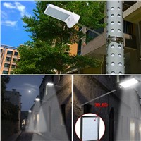 New 450LM 36 LED Solar Power Street Light PIR Motion Sensor Lamps Security Wireless Waterproof With IR Light Movement Sensor