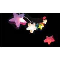 Feimefeiyou 3meters 20leds Multi-colorful paper star style string light EU/US AC110V 220V indoor party decoration