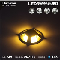 Low Voltage Design DC24V Buried In Ground 5W LED Lamps
