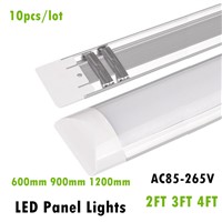 New LED Panel Lights 2FT 3FT 4FT 20W 30W 40W LED Surface Mounted Ceiling Lamps Purification lights T5 T8 Tube Light AC85-265V
