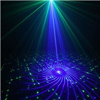 Mini Laser Projector Sound Control Rotating DJ Disco Party Music Laser Stage Light Christmas Wedding Lamp With LED Blue Lights