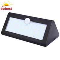 oobest 38 LED Solar Light IP65 Waterproof Wide Angle Security Motion Sensor Light Motion Activated for Patio Garden 2017 Hot