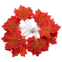 230CM Fall Leaves 20 LED String Light Battery Powered String Fairy Light Autumn Leaf Garland Party Wedding Christmas Decoration