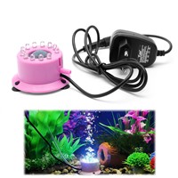 Mini Colorful Submersible 12 LED Light Air Curtain Bubbles Aquarium Accessories L15