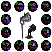 LED card pattern lawn light (without remote control) Christmas lights, family projection lights