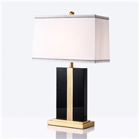 led e27 Postmodern Copper Fabric Black Crystal LED Lamp.LED Light.Table Light.Table Lamp.Desk Lamp.LED Desk Lamp For Bedroom
