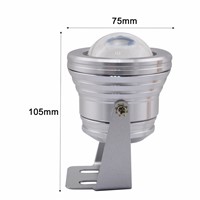 12 Colors 10W RGB LED Underwater Fountain Light Spotlight Timing Function Pool Pond Fish Tank Aquarium LED Light Lamp