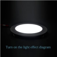4PCS/Lot Ultra Thin LED Panel Downlight6W8W10W12W15W18W24W32W 110V/220V Round LED Ceiling Recessed Lights Power Supply Included
