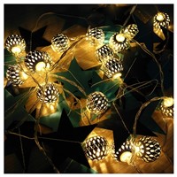 Practical 3 meters 20 LED Battery LED Moroccan ball String Lights for Garden Patio Party Wedding Birthday Decoration