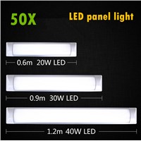 LED Panel Light 0.6m 0.9m 1.2m LED flat batten lamp Surface Mounted Ceiling Lamps Purification lights T5 T8 Tube Light AC85-265V