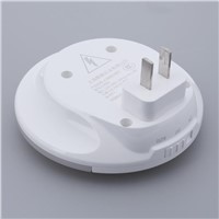 Mini Wall Plug Mount Sensor LED Night Light LED 220V Automatic Night Lamp Intelligence Light for Home Bedroom US Plug