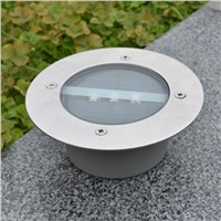 oobest Waterproof Underground Lamp Solar Power Panel Buried Inground LED Lamp Outdoor LED Lamp for Street Outdoor Deck Path Lawn