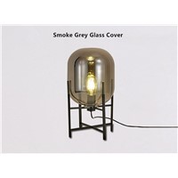 Europe Oda Pulpo Table Lamp Amber Grey Glass Shades Metal Lamp Body Desk Light Bedsides Lamparas Luminaria Lamp Table Deco