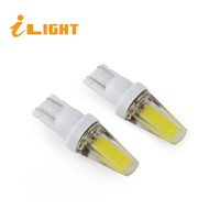 iLight 1pcs T10 Car LED Bulbs W5W Auto COB Lamps 12V 0.1A Super Car Light for License Plate Light Trunk Turn Signal 6000K White