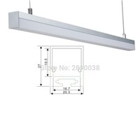 100 X 1M Sets/Lot factory supplier aluminum profile led and rectangle type led alu channel for wall or ceiling lamps