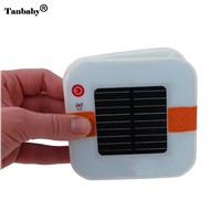 Tanbaby 1PC Waterproof Square Hang Foldable Inflatable Solar Light Led Lamp for Indoor/Outdoor Camping Travel Hiking Emergency