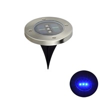1pcs 3LEDs Waterproof Solar Power Lighting Buried Ground Light for Outdoor Patio 5 Color