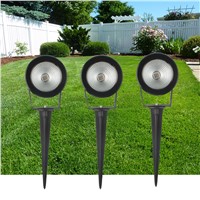 AC85~265V Outdoor LED Garden Light 7W COB Led Lawn Lamp 7W Waterproof Spike Garden LED Light Outdoor Warm White RGB