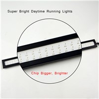 1Pcs New update Ultra Bright LED Daytime Running lights DC 12V 17cm 100% Waterproof Auto Car DRL Bar light Driving Fog lamp