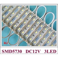 SMD 5730 LED light module LED backlight LED module for sign letters DC12V 3 led  64mm*9mm*4mm no hole 3M tape or glue install