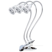 15W Three Head Led Grow Light 360 Degree Flexible Adjustable Indoor Nurture Lamp With Clips free ship 6pcs
