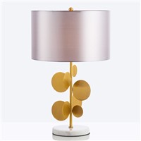 led e27 Postmodern Iron Marble Fabric LED Lamp.LED Light.Table Light.Table Lamp.Desk Lamp.LED Desk Lamp For Bedroom Office