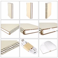 Wooden Folding Book LED Nightlight Art Decorative Lights Desk/Wall Magnetic Lamp White/Warm White