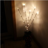 Creative 20 Leds Branch Table Lights Luminous Wedding Christmas Festival Home Decoration Romantic Willow Twig Branches Lamp --