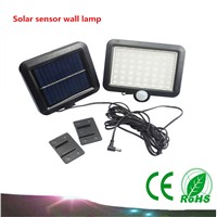 1PCS  Solar body sensor wall lamp 56LEDs outdoor garden lights split garage lights IP65 Spotlight Garden Light Path Landscape