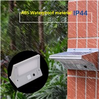 Solar IP44 outdoor led wall lamp ,led porch light wire free 2W 10-12hours last PIR sensor human reaction 3 models changing