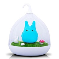 Portable Creative Rechargeable Smart touch Sensor USB LED Baby Night Light Lamp with Touch Dimmer (Blue)