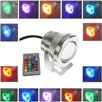 10W DC12V RGB LED Underwater Lamp Waterproof Swimming Pool Pond Fish fountain Aquarium LED Light Lamp With Remote Controller