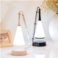 USB Charging LED Touch Controlled Table Lamp Speaker Light Adjusted Audio Desk Lamp (Black)