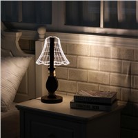 New Dimmable USB Table Light Acrylic LED Table Lamp 3D Nightlight Wedding Decor Home Decor with UK Plug