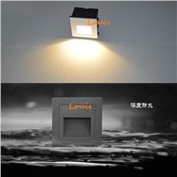 10X Waterproof Indoor&amp;amp;amp;Outdoor 1W 3W CREE LED Underground Light AC85-265V LED Embedded Lamps Stair Step Corner Floor Spotlight