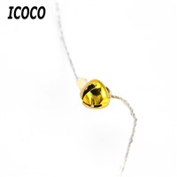ICOCO 3M 30 LEDs Battery Copper Wire String Light with Christmas Bells (Warm White) for Festival Party Wedding Christmas Decor