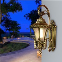 New retro quadrilateral wall lamps outside lighting waterproof anti-corrosion aviation aluminum European outdoor porch lighting