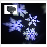 Christmas Snowflake Projector Light Stage Laser LED Lamp White Snow Light Xmas Party Garden Wedding Decoration New Year Lighting