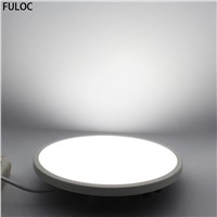 FULOC LED Round Square Panel Light 8W 15W 20W 30eCeiling Recessed Downlight Panel Lamp Ceiling Lamp Down Light Slim Downlight