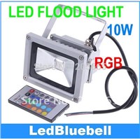 Wholesale 6pcs/lot ,10W RGB LED Landscape Lighting LED Flood Light Wall Wash Light AC85~265V
